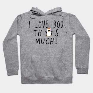 Pinguin love you Hoodie